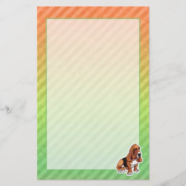 Papeterie Basset Hound (Devant)