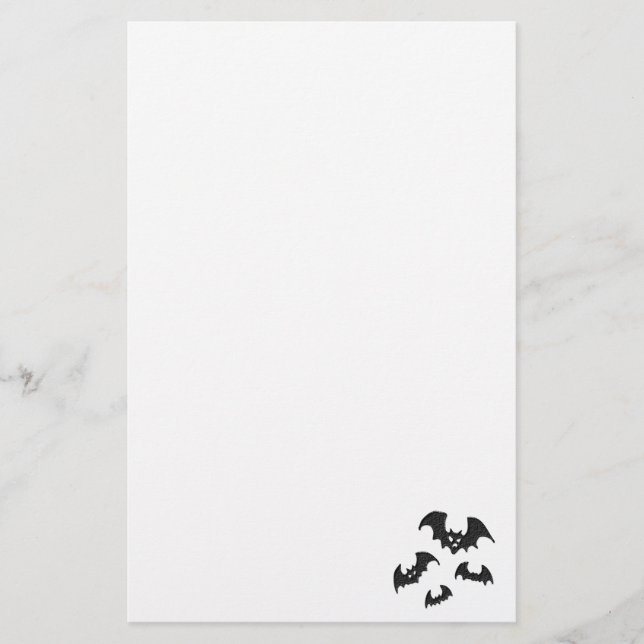 Papeterie Battes de Halloween (Devant)