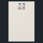 Papeterie Beaker & Test Tube Science Themed<br><div class="desc">Papier papeterie avec un dessin mignon d'un tube d'essai et bécher. Parfait pour les types scientifiques.</div>