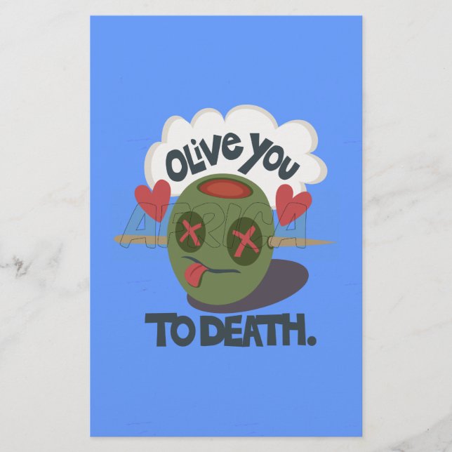 Papeterie Beau Cool J'aime Afrique Art (Devant)