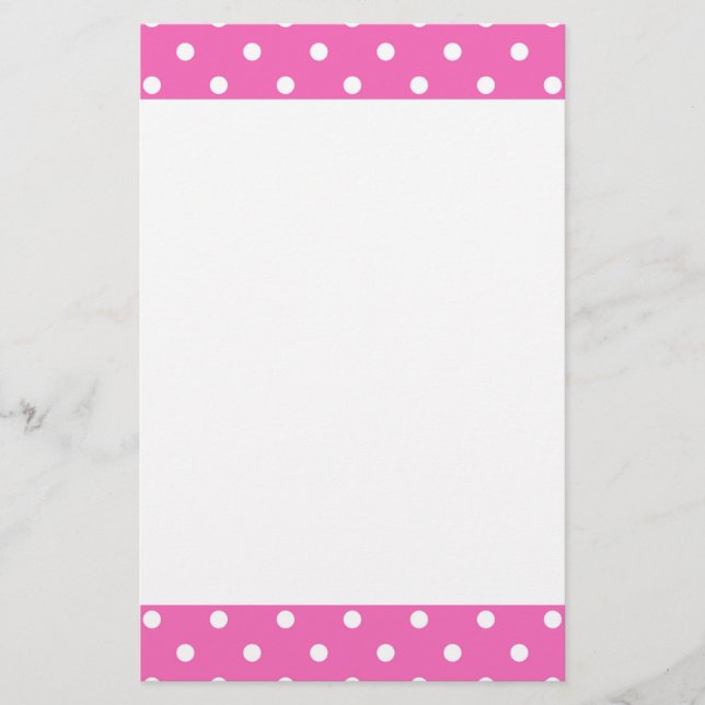 Papeterie Beau, pois roses girly (Devant)
