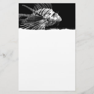 Papeterie Beau poisson noir et blanc