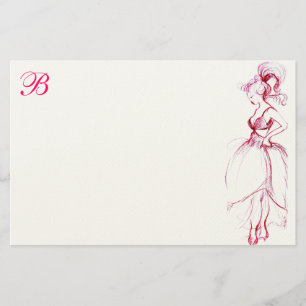 PAPETERIE BEAUTÉ EN ROSE MONOGRAMME