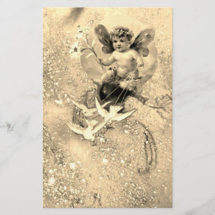 Papeterie BÉBÉ FAIRY AVEC DES POIDS À SPARKLES Sepia