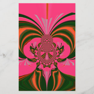 Papeterie Belle belle Africaine Hot rose rouge or vert