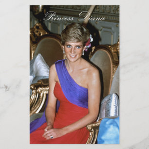 Papeterie Belle ! Princesse Diana Thaïlande 1988