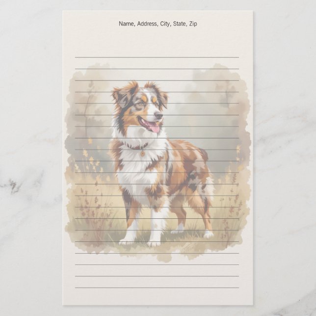 Papeterie Berger Australien Red Merle (Devant)