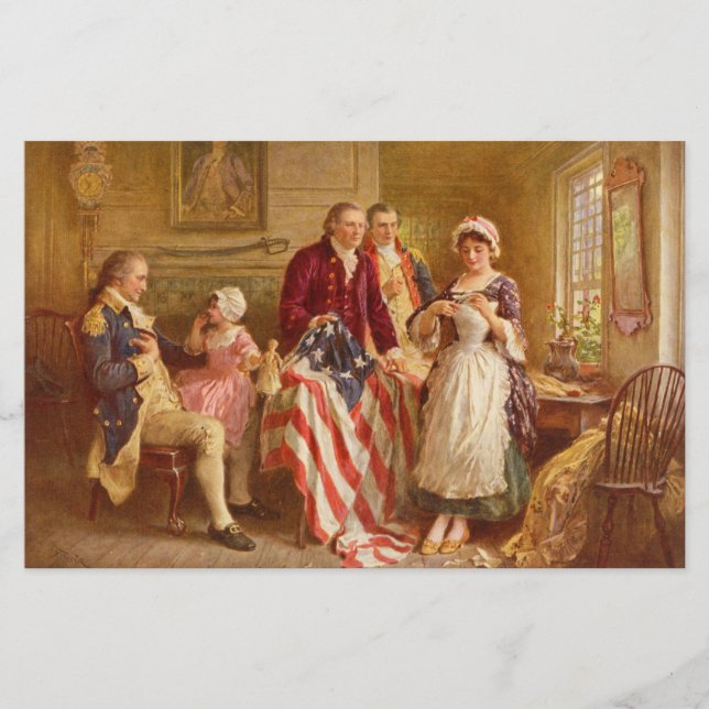 Papeterie Betsy Ross, 1777 (Histoire américaine) (Patriote a (Devant)