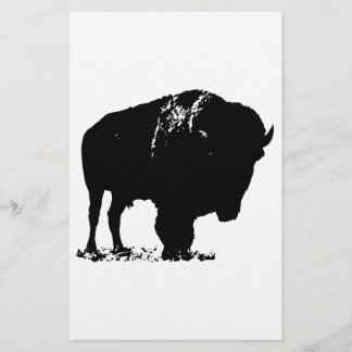 Papeterie Bison Buffle d'Art Pop Noir & Blanc