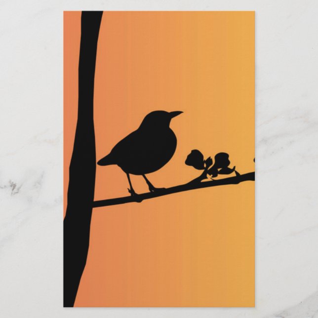 Papeterie Blackbird Silhouette (Devant)