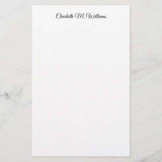 Papeterie Blanc Simple Minimaliste Professionnel Moderne