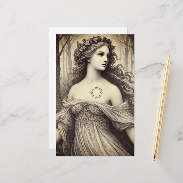 Papeterie Blanche-Neige Europe (Devant/Arrière en situation)