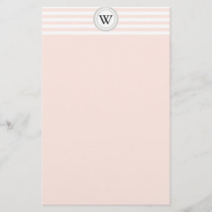 Papeterie Blancs Monogramme Stationnaire