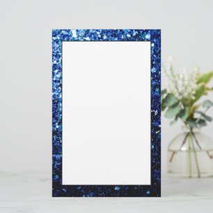 Papeterie Bleu foncé profond brillant faux paillettes scinti