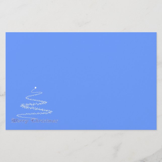 Papeterie bleue de Joyeux Noël (Devant)
