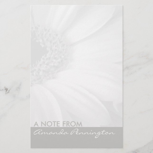 Papeterie Bloc-notes gris et blanc (Devant)