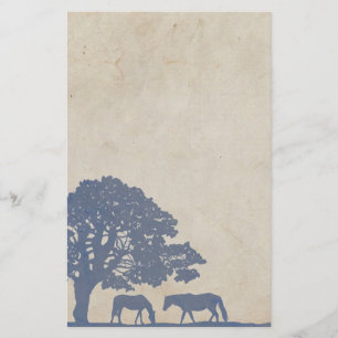 Papeterie Blue and Ivory Vintage Horse Farm Wedding