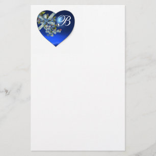 PAPETERIE BLUE HEART & OUBLIEZ-MOI NOTES MONOGRAMME