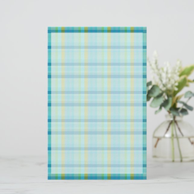 Papeterie Blue Plaid par Shirley Taylor (Debout devant)