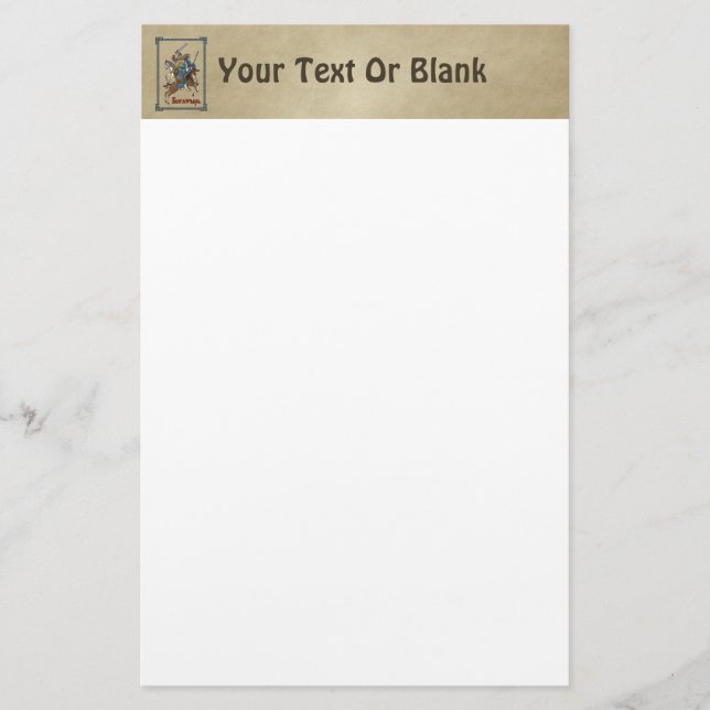 Papeterie Bogatyr russe médiéval (Devant)