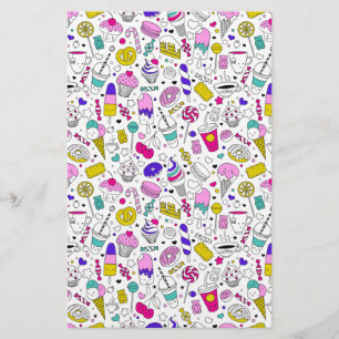 Papeterie Bonbons colorés doux Motif
