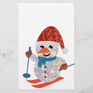 Papeterie bonhomme de neige de noël