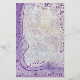 Papeterie Bordure de papillon pourpre