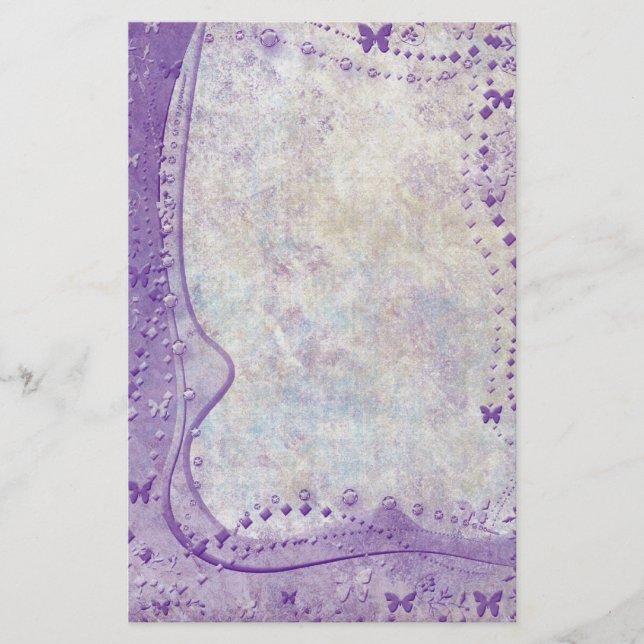 Papeterie Bordure de papillon pourpre (Devant)