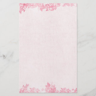 Papeterie Bordure rose vintage (2)