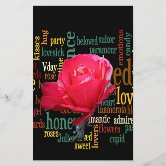 Papeterie Bouquet d'amour : Une expression sincère (Devant)