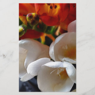 Papeterie bouquet de freesias