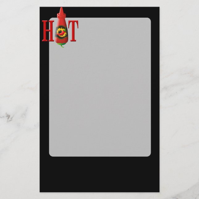 Papeterie Bouteille de sauce chaude (Devant)