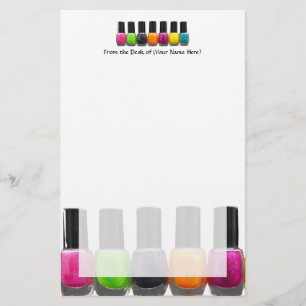 Papeterie Bouteilles polonaises à ongles colorées, Salon