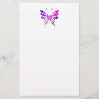 Bouton décoratif violet joli dessin