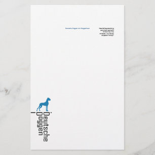 Papeterie Briefpapier Deutsche Doggen