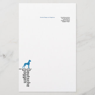 Papeterie Briefpapier Deutsche Doggen
