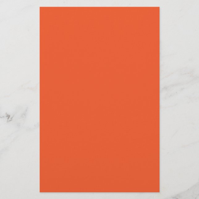 Papeterie Bright Orange Minimalist Solid Background (Devant)