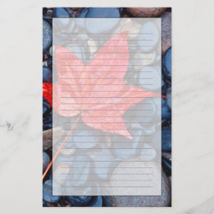 Papeterie Bright Red Fall Leaf