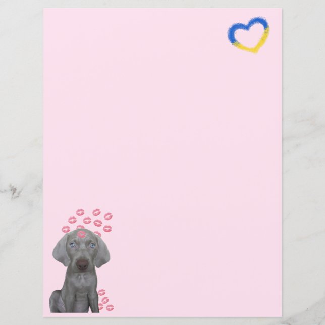 Papeterie Brooklyn le chien donne des bisous 8,5 x (Devant)