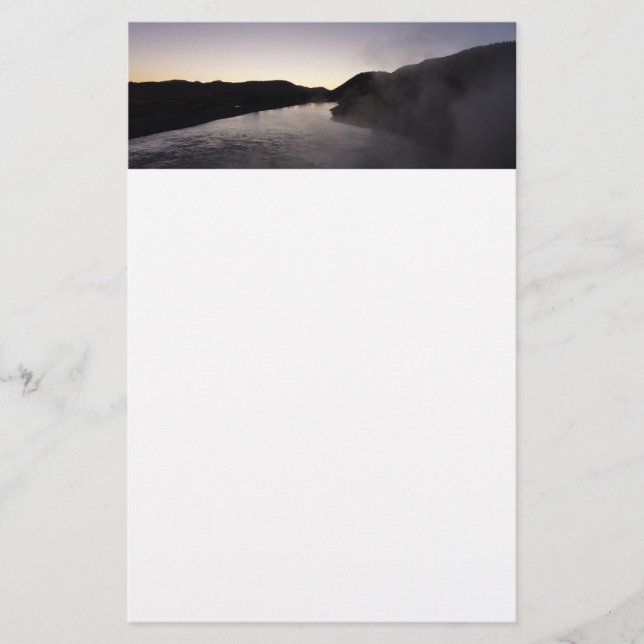 Papeterie Brouillard matinal sur la rivière Jackson à Grand  (Devant)