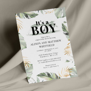 Papeterie Budget Jungle Safari Giraffe Baby shower Garçons