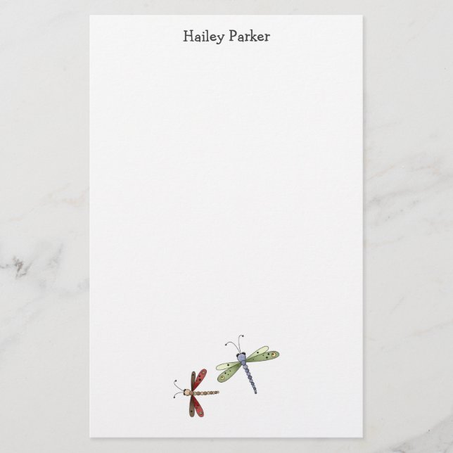 Papeterie Buggin vous aussi · Libellules (Devant)
