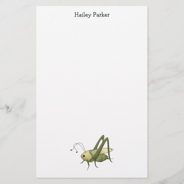 Papeterie Buggin vous aussi · Sauterelle (Devant)