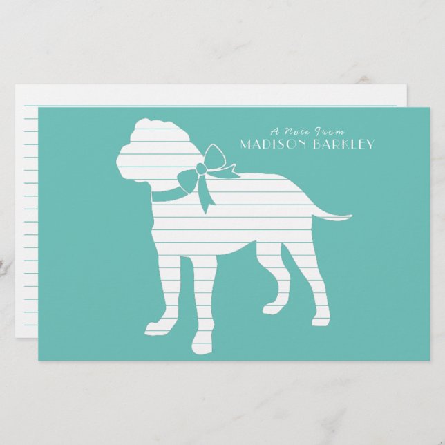 Papeterie Bullmastiff Chien Chien Chien Chien Chiot (Devant / Derrière)