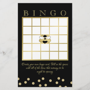 Papeterie Bumble Bee Baby shower Bingo