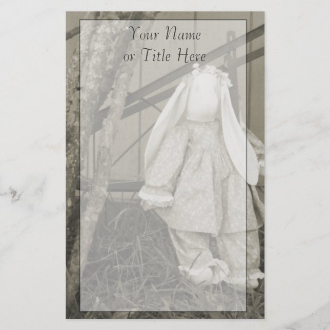 Papeterie Bunny de l'ancien temps (Devant)