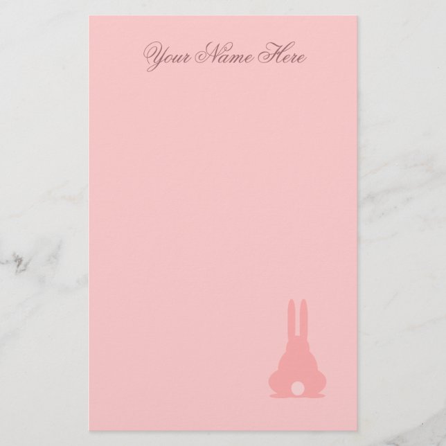 Papeterie Bunny rose (Devant)