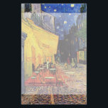 Papeterie Café Terrasse à la nuit par Vincent van Gogh<br><div class="desc">Le Café Terrace sur la Place du Forum de Vincent van Gogh est un post impressionnisme d'art vintage, une peinture architecturale de paysage urbain. Vue extérieure d'un restaurant avec tables, chaises, serveurs et personnes à manger. Une belle nuit avec des étoiles dans le ciel à Arles, France. À propos de...</div>
