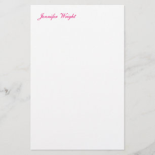 Papeterie Calligraphie chic personnalisée minimaliste