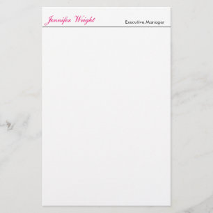 Papeterie Calligraphie élégante minimaliste professionnelle